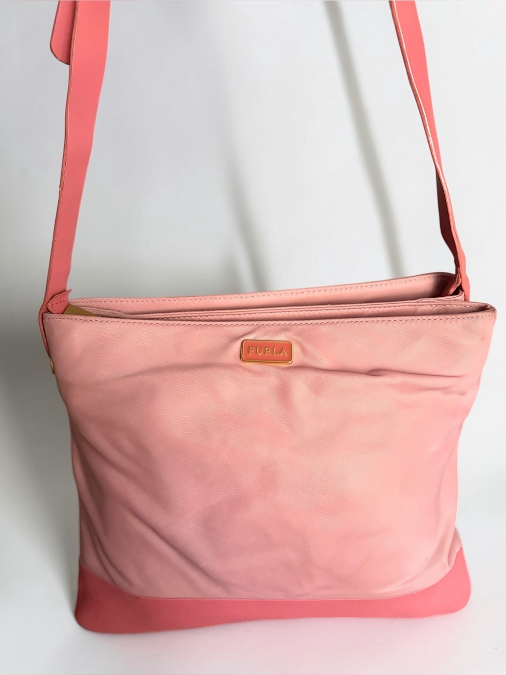 Furla Two-Tone Pink Shoulder Bag